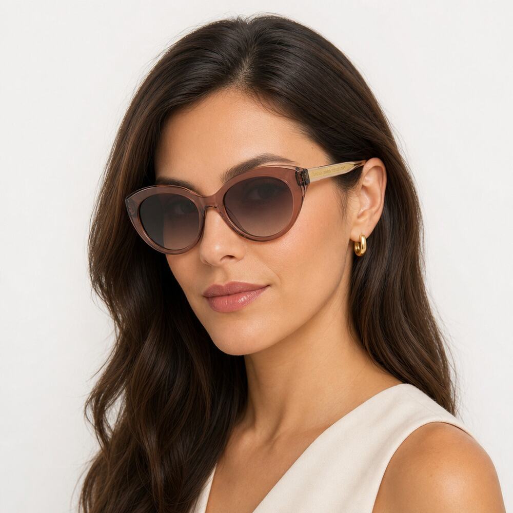 NEW Carolina Herrera HER 0250/S 0TUIHA Light Brown Sunglasses authentic
